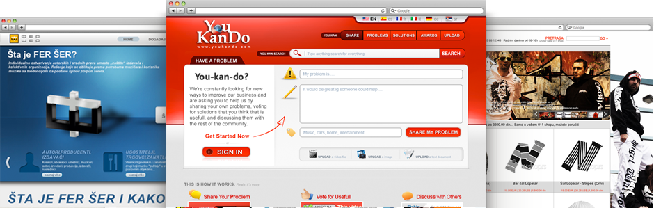 Latest web projects